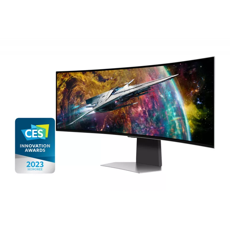 Samsung G95SC Monitor de ordenador 124,5 cm (49 inch) 5120 x 1440 Dual QHD OLED Plata