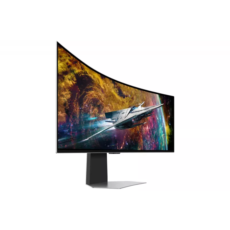 Samsung G95SC Monitor de ordenador 124,5 cm (49 inch) 5120 x 1440 Dual QHD OLED Plata