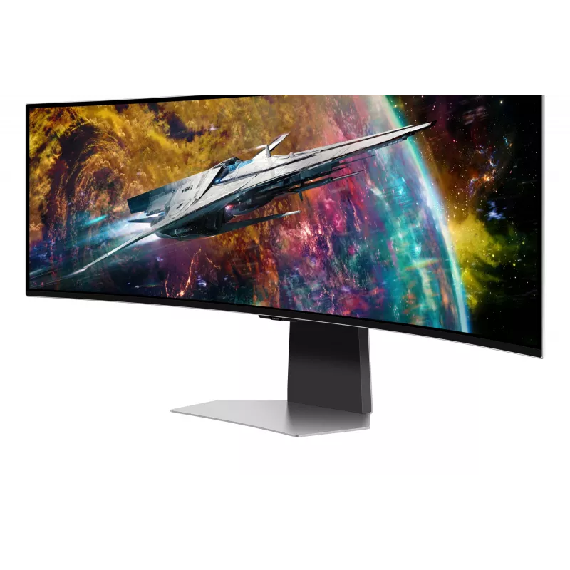 Samsung G95SC Monitor de ordenador 124,5 cm (49 inch) 5120 x 1440 Dual QHD OLED Plata