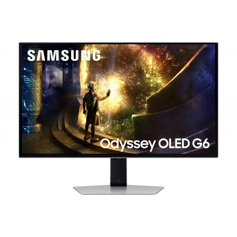Samsung G61SD Monitor de ordenador 68,6 cm (27 inch) 2560 x 1440 píxeles Quad HD OLED Plata