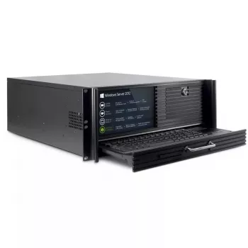 Caja de servidor Inter-Tech 4U 4452-TFT Rack Negro