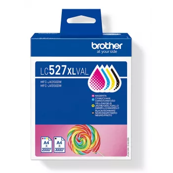 Cartucho Brother LC-527XLVAL multipack MFCJ4350DW/4550DW color