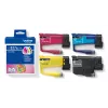 Brother LC-527XLVAL value pack de cartuchos de tinta XL, 4 uds. (negro, cian, magenta, amarillo), alto rendimiento, 3000/2000 páginas, pigmentada