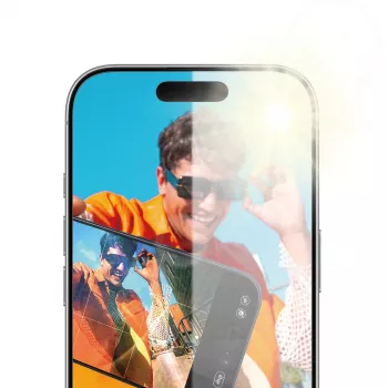 Lámina protectora de pantalla PanzerGlass Anti-Reflective Armor iPhone 17 iPhone 16 Pro resistente a arañazos y golpes