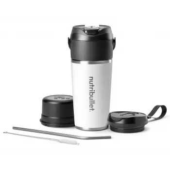 NutriBullet Flip 0.59 L batidora portátil negra, blanca