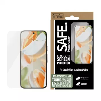 Protector de pantalla PanzerGlass SAFE. by Google Pixel 10 10 Pro 9 9 Pro antirrayaduras y antigolpes