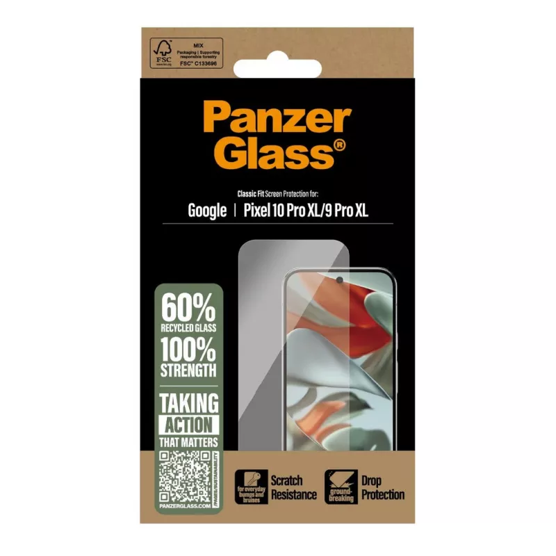 Protector de pantalla y trasera PanzerGlass para Google Pixel 10 Pro XL / 9 Pro XL, transparente, 1 ud. (PG92324)