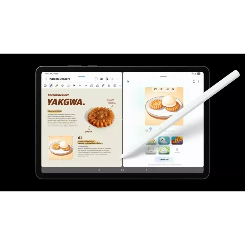 Tablet Samsung Galaxy Tab S11 5G 11 inch 12GB RAM 256GB, pantalla 2560x1600, IP68, cámara trasera 13MP, cámara frontal 12MP