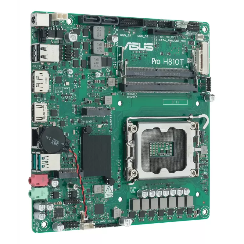 Placa base ASUS Pro H810T-CSM Intel H810 LGA 1851 Mini ITX DDR5 128GB