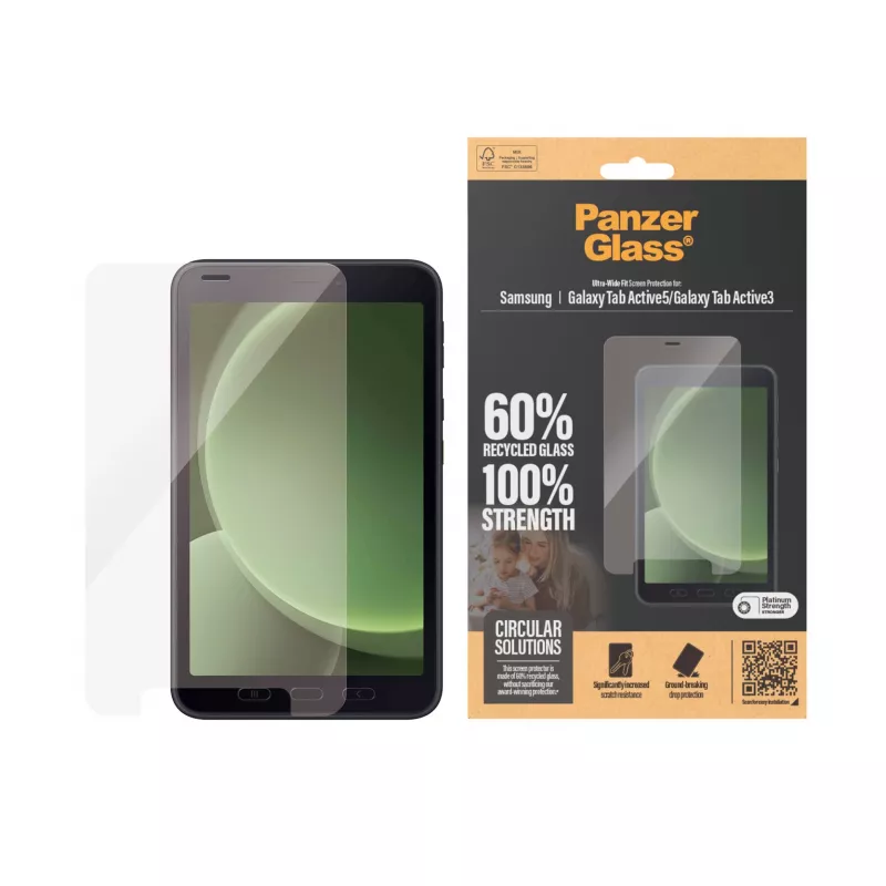 PanzerGlass® protector de pantalla Samsung Galaxy Tab Active5 | Active3 | Ultra-Wide Fit