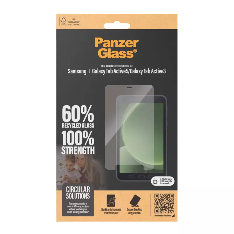 PanzerGlass® protector de pantalla Samsung Galaxy Tab Active5 | Active3 | Ultra-Wide Fit