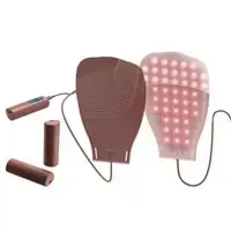 Garett Beauty Skin Ritual Hands mascarilla LED para manos, 7 colores de luz, 150 LEDs, 4 niveles de intensidad, recargable, silicona, marrón