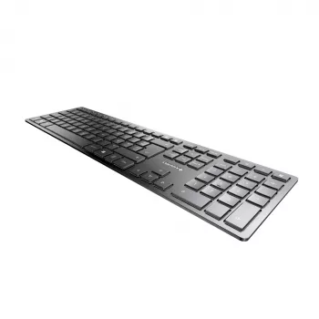 CHERRY KW 9100 teclado slim universal RF Wireless + Bluetooth AZERTY francés negro