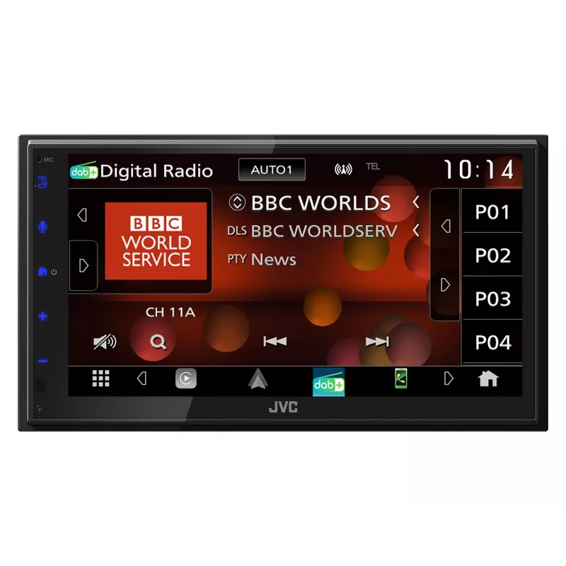 Autorradio JVC KW-M695DBW Negro Wi-Fi 200 W Bluetooth