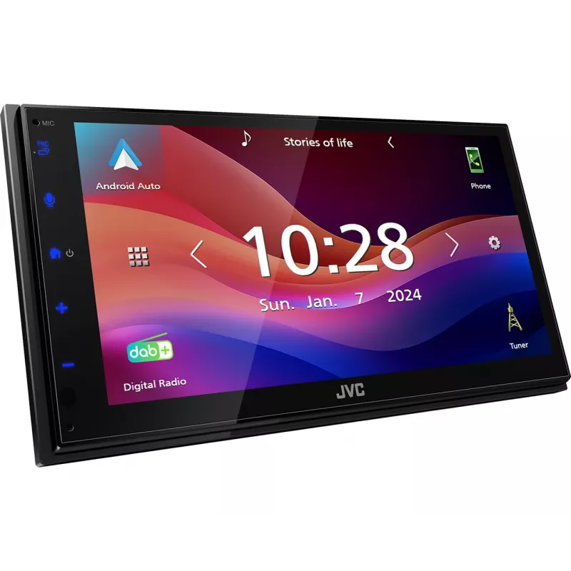 Autorradio JVC KW-M695DBW Negro Wi-Fi 200 W Bluetooth