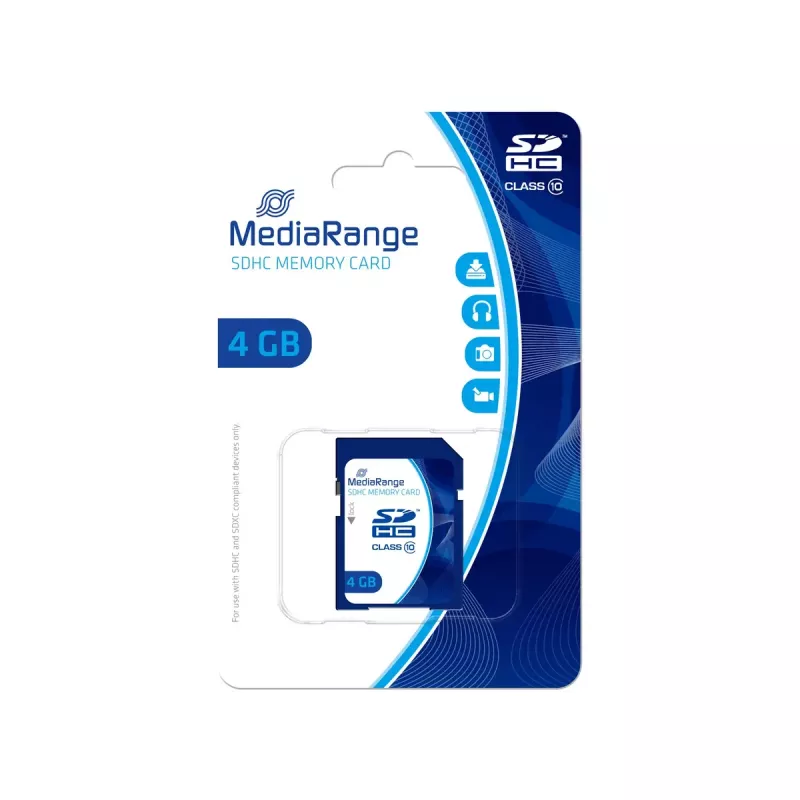 Memoria flash MediaRange 4GB SDHC Class 10 MR961