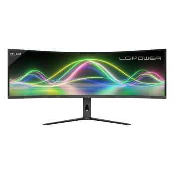 Monitor LC-Power LC-M49QCK 49 pulgadas Dual QHD (5120×1440) Curved VA LCD, 3 ms, 32:9, VESA, ajustable en altura, negro