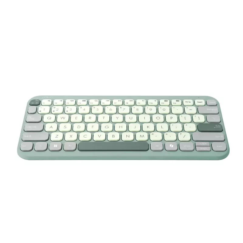 ASUS KW100 /GN/GE/81 Teclado Home Bluetooth QWERTZ Alemán Verde, Verde claro