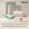 ASUS KW100 /GN/GE/81 Teclado Home Bluetooth QWERTZ Alemán Verde, Verde claro