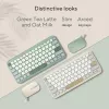 ASUS KW100 /GN/GE/81 Teclado Home Bluetooth QWERTZ Alemán Verde, Verde claro