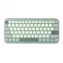 ASUS KW100 /GN/GE/81 Teclado Home Bluetooth QWERTZ Alemán Verde, Verde claro