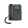 Teléfono IP Fanvil X303-2 negro 4 líneas LCD con auricular por cable