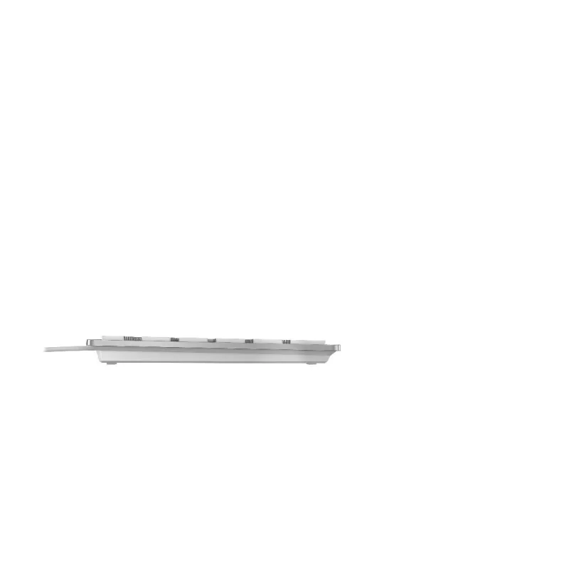 Teclado CHERRY KC 6000 slim universal USB AZERTY belga Plata, Blanco