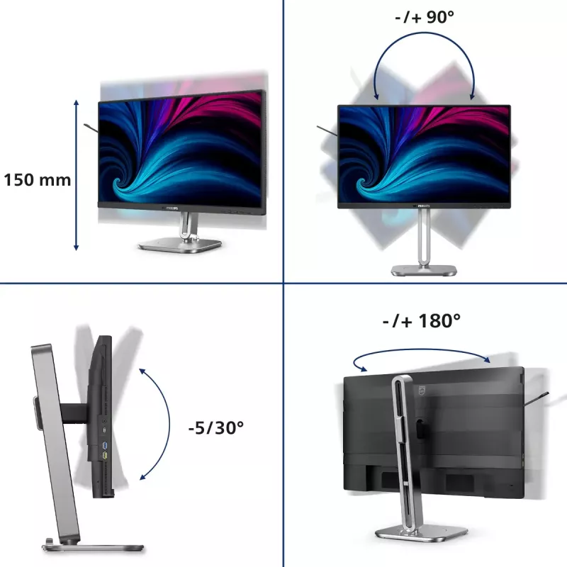 Monitor Philips serie 4000 24B2U4301/00 60,5 cm (23,8