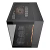 Caja PC semitorre COUGAR FV150 ARGB — Negra, ATX/MicroATX/Mini-ITX, 3x120 mm frontal + 1x120 mm trasero, 2x3,5