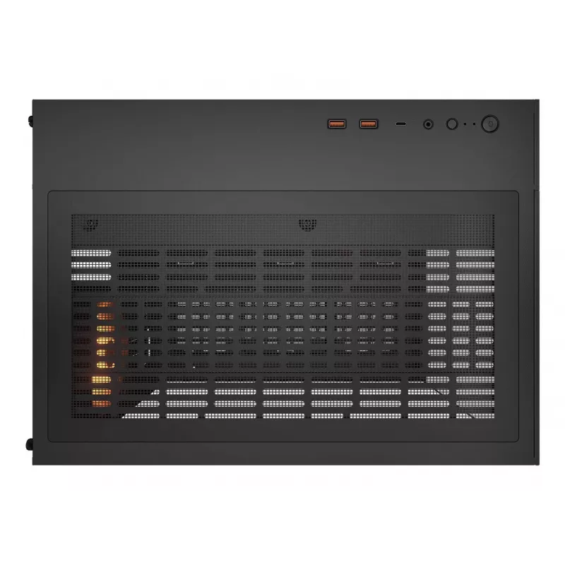 Caja PC semitorre COUGAR FV150 ARGB — Negra, ATX/MicroATX/Mini-ITX, 3x120 mm frontal + 1x120 mm trasero, 2x3,5
