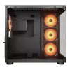 Caja PC semitorre COUGAR FV150 ARGB — Negra, ATX/MicroATX/Mini-ITX, 3x120 mm frontal + 1x120 mm trasero, 2x3,5