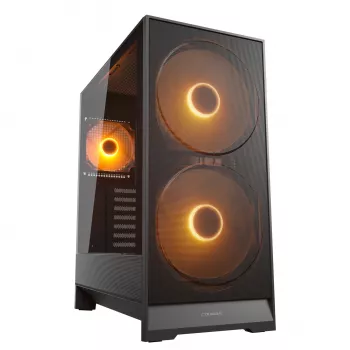 Caja semitorre COUGAR, Airface 180, ARGB, Negra