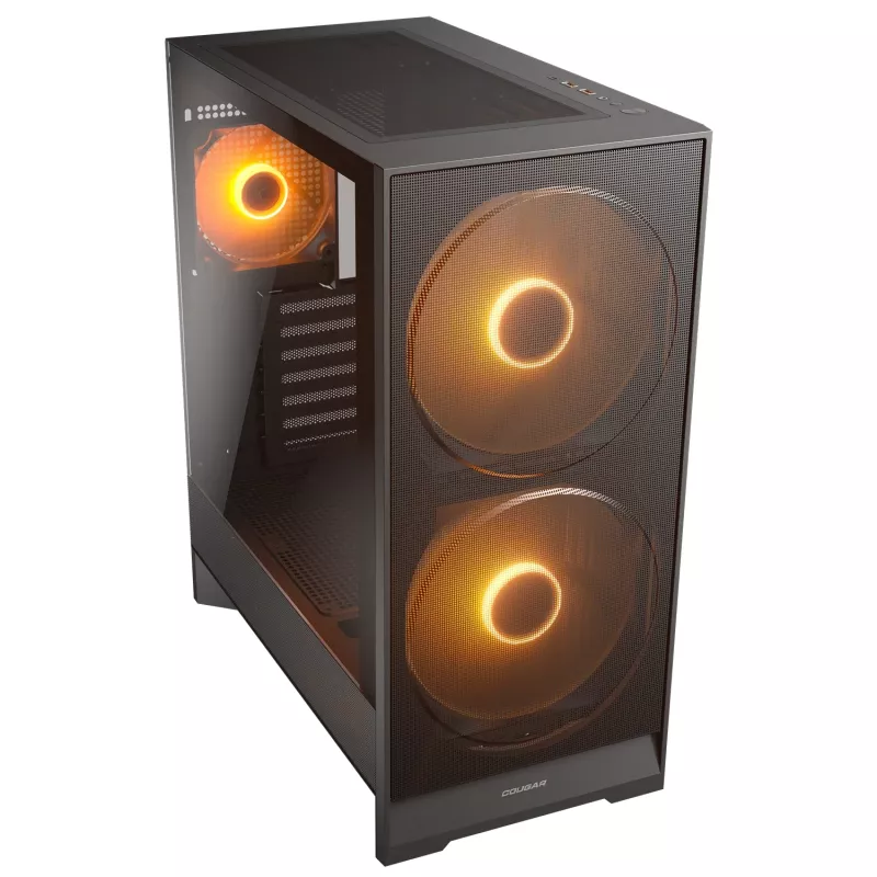Caja semitorre COUGAR, Airface 180, ARGB, Negra
