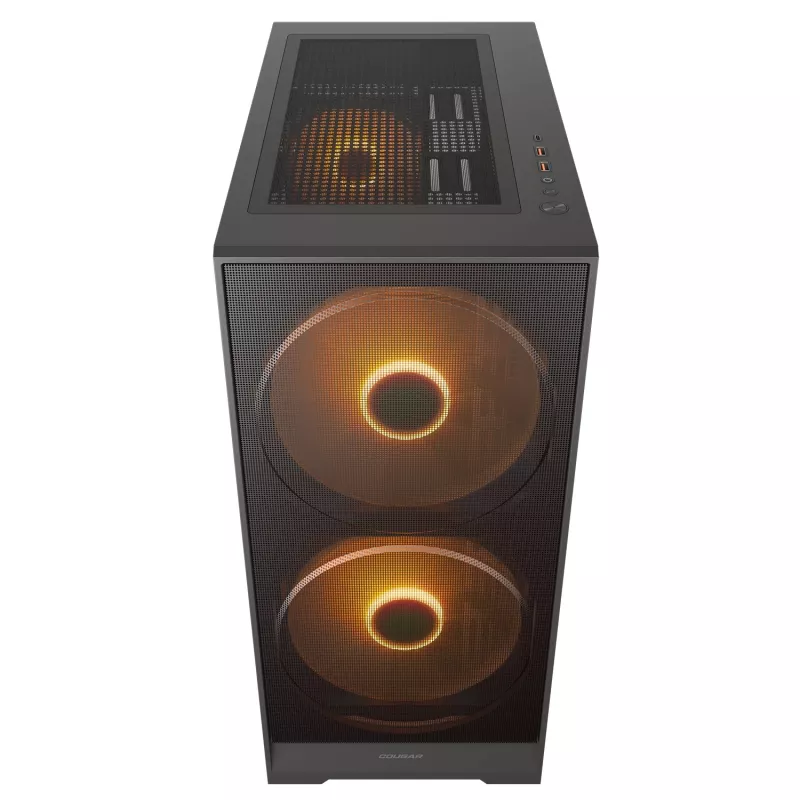 Caja semitorre COUGAR, Airface 180, ARGB, Negra