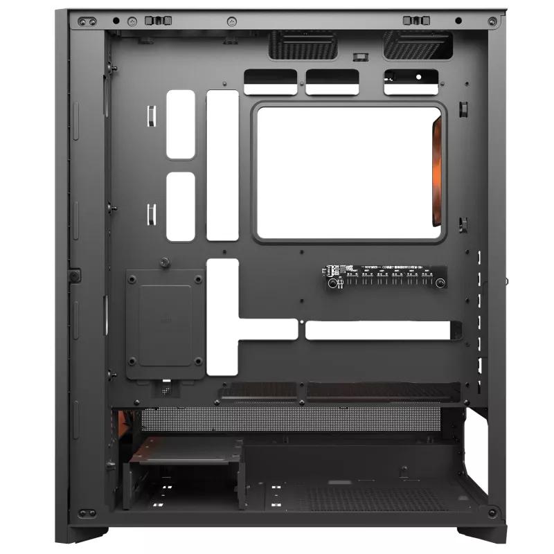 Caja semitorre COUGAR, Airface 180, ARGB, Negra