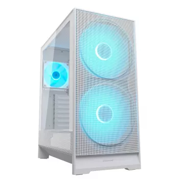 Caja semitorre COUGAR, Airface 180, ARGB, Blanca