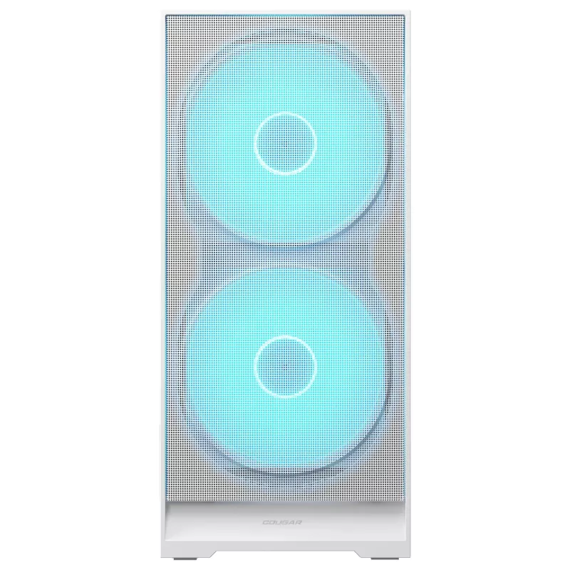Caja semitorre COUGAR, Airface 180, ARGB, Blanca