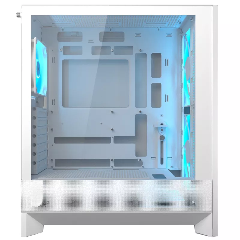 Caja semitorre COUGAR, Airface 180, ARGB, Blanca