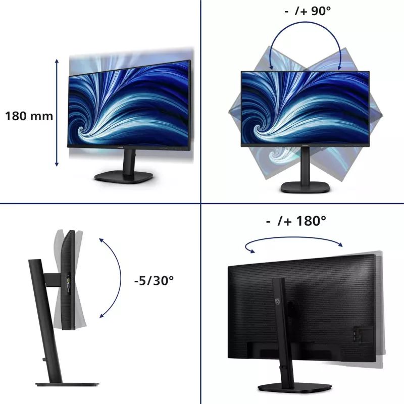 Monitor Philips 3000 series 24B2U3301D/00 61,2 cm (24,1