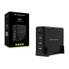 Cargador de sobremesa Conceptronic OZUL 4 puertos 65W USB PD, Interior, AC, 5 V, Negro