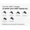 Cargador Conceptronic OZUL04BE 67W GaN USB PD, cable USB-C integrado