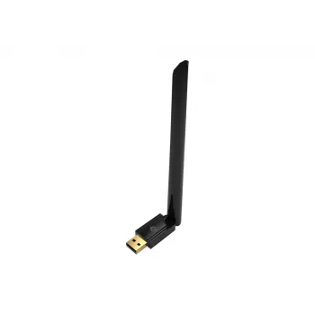 Adaptador USB Bluetooth 5.3 de largo alcance Conceptronic ABBY17B, antena externa