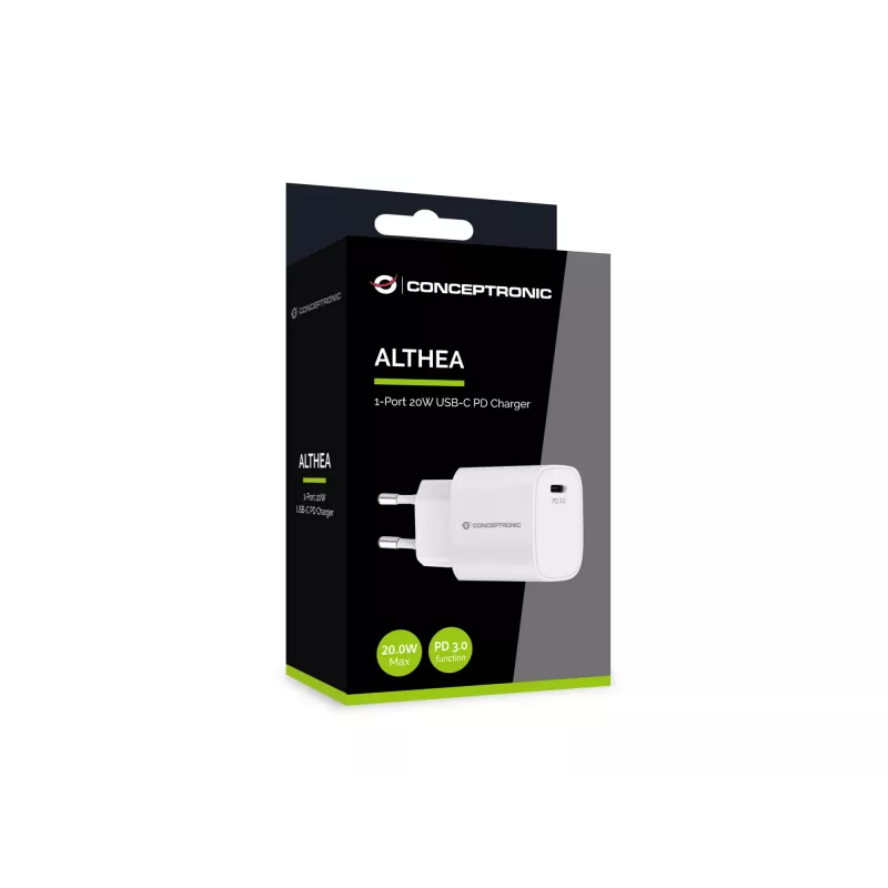 Cargador Conceptronic 1 puerto 20W USB-C PD