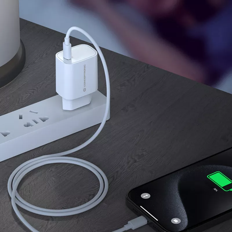 Cargador Conceptronic 1 puerto 20W USB-C PD