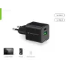 Cargador Conceptronic 2 puertos 20W GaN USB PD, USB-C x 1, USB-A x 1, QC 3.0, PPS