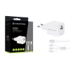 Cargador Conceptronic 2 puertos 33W GaN USB PD con cable de carga 3en1, USB-C x 1, USB-A x 1, QC 3.0, PPS