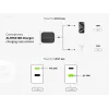 Cargador Conceptronic 2 puertos 33W GaN USB PD con cable de carga 3en1, USB-C x 1, USB-A x 1, QC 3.0, PPS