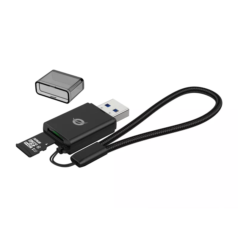 Lector de tarjetas TF/MicroSD 3.0 Conceptronic BIAN07B, UHS-I, USB 3.0, 5Gbps