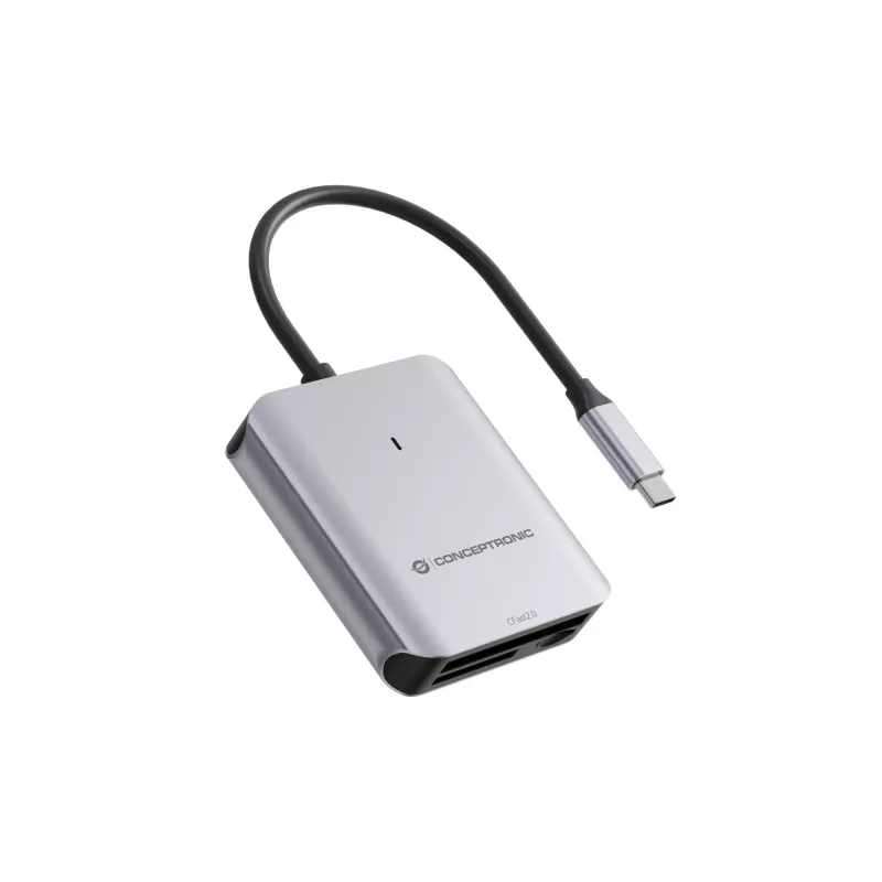 Lector de tarjetas 3en1 Conceptronic BIAN09G USB 3.2 Gen 2, CFast 2.0, SD TF/MicroSD 4.0, UHS-II
