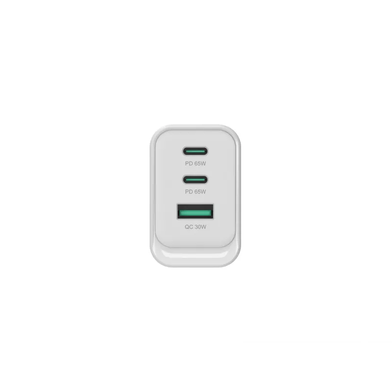 Conceptronic ALTHEA21W65 cargador GaN USB PD de 3 puertos 65W, USB-C x 2, USB-A x 1, QC 3.0, PPS, PD 3.0